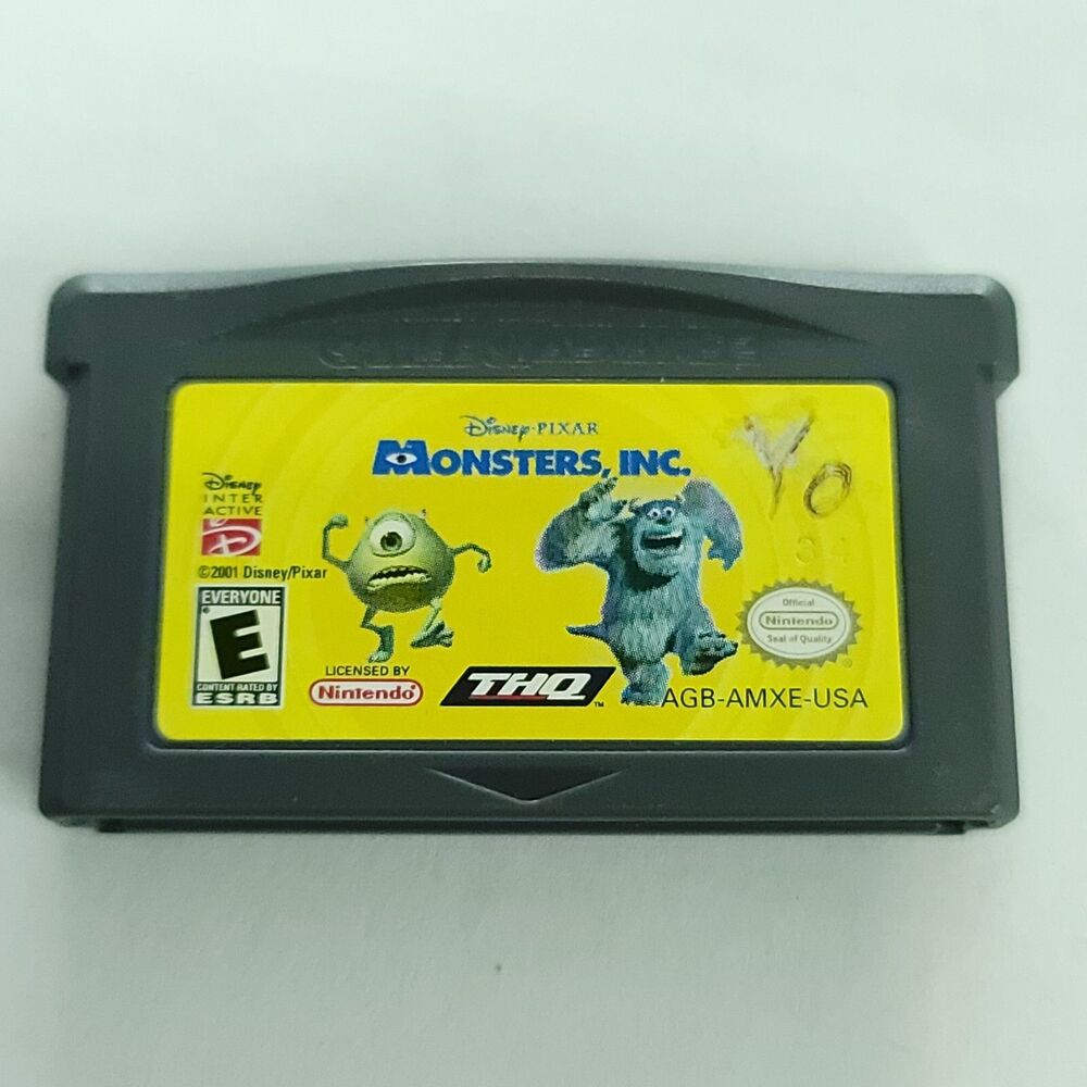 Monsters, Inc. by Pixar (Nintendo Game Boy Advance GBA) Disney Tested & Working